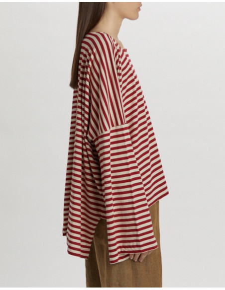 PHISIQUE DU ROLE T-Shirt Marinière Rouge