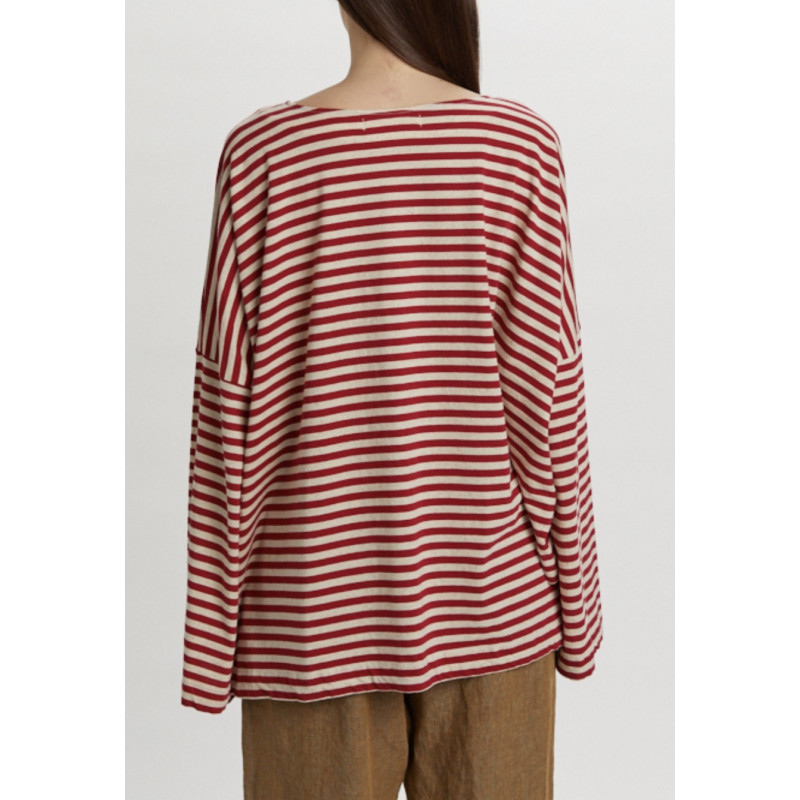 PHISIQUE DU ROLE T-Shirt Marinière Rouge