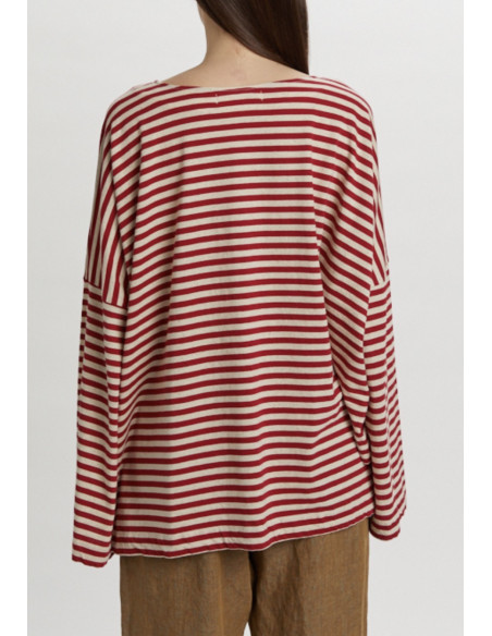 PHISIQUE DU ROLE T-Shirt Marinière Rouge