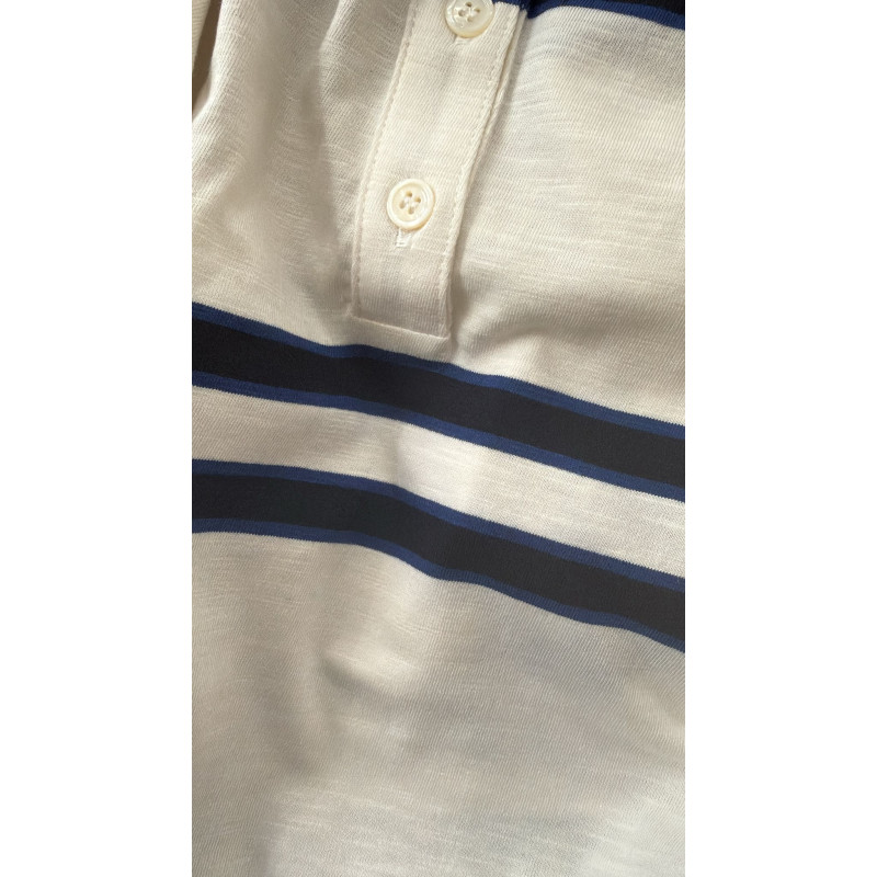MAJESTIC FILATURES Polo en Coton à Rayures