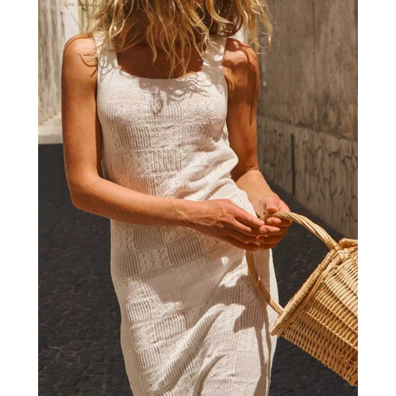 LA NOUVELLE Robe DELIA Crochet Flower