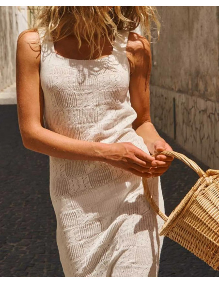 LA NOUVELLE Robe DELIA Crochet Flower