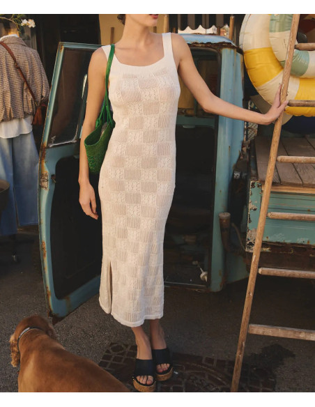 LA NOUVELLE Robe DELIA Crochet Flower