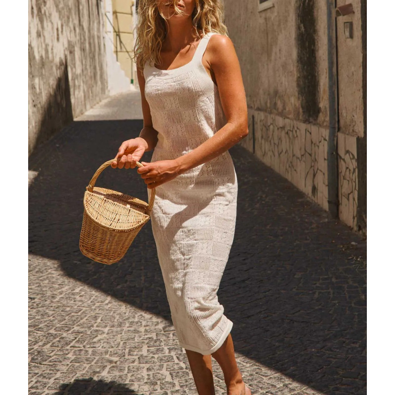 LA NOUVELLE Robe DELIA Crochet Flower