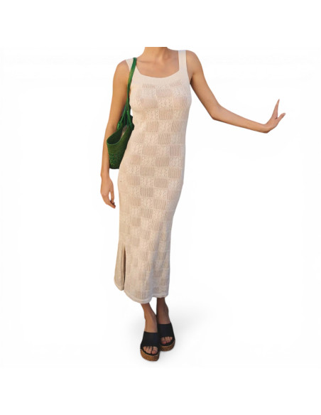 LA NOUVELLE Robe DELIA Crochet Flower