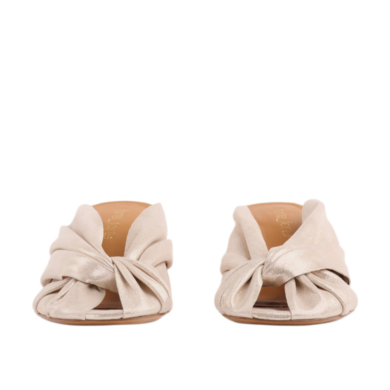 forte_forte Sandales en cuir laminé