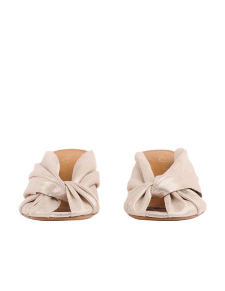 forte_forte Sandales en cuir laminé