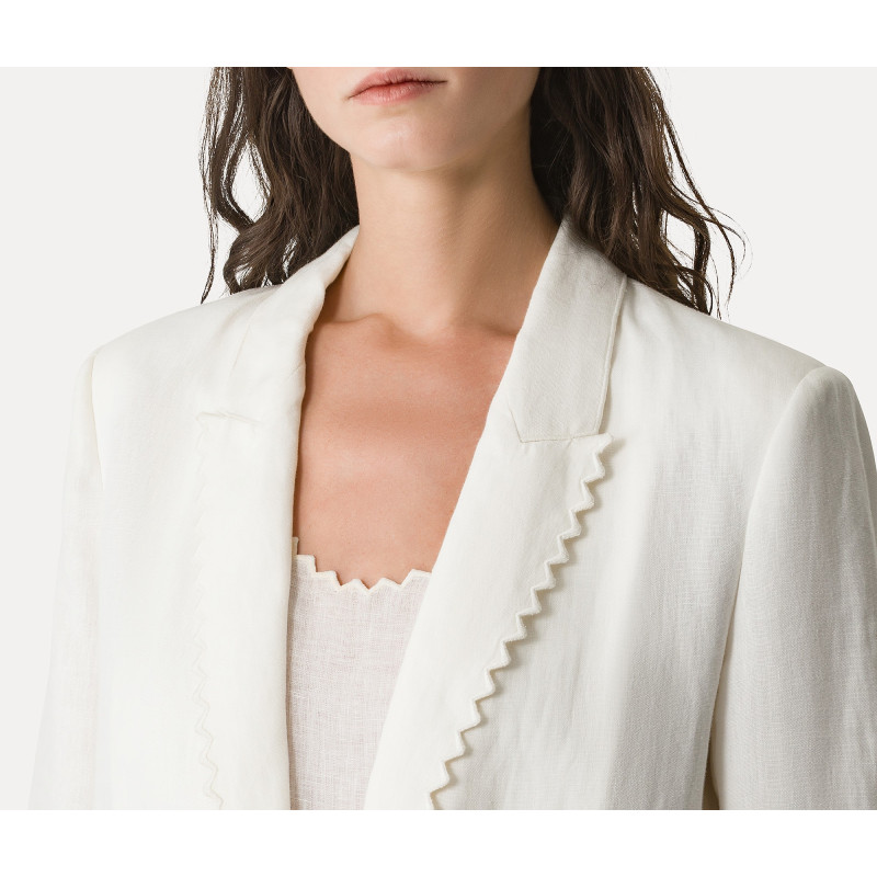 forte_forte Veste en Lin avec broderie