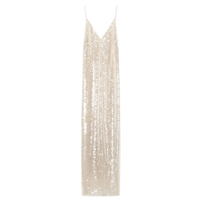 forte_forte Robe nuisette "liquid sequins"