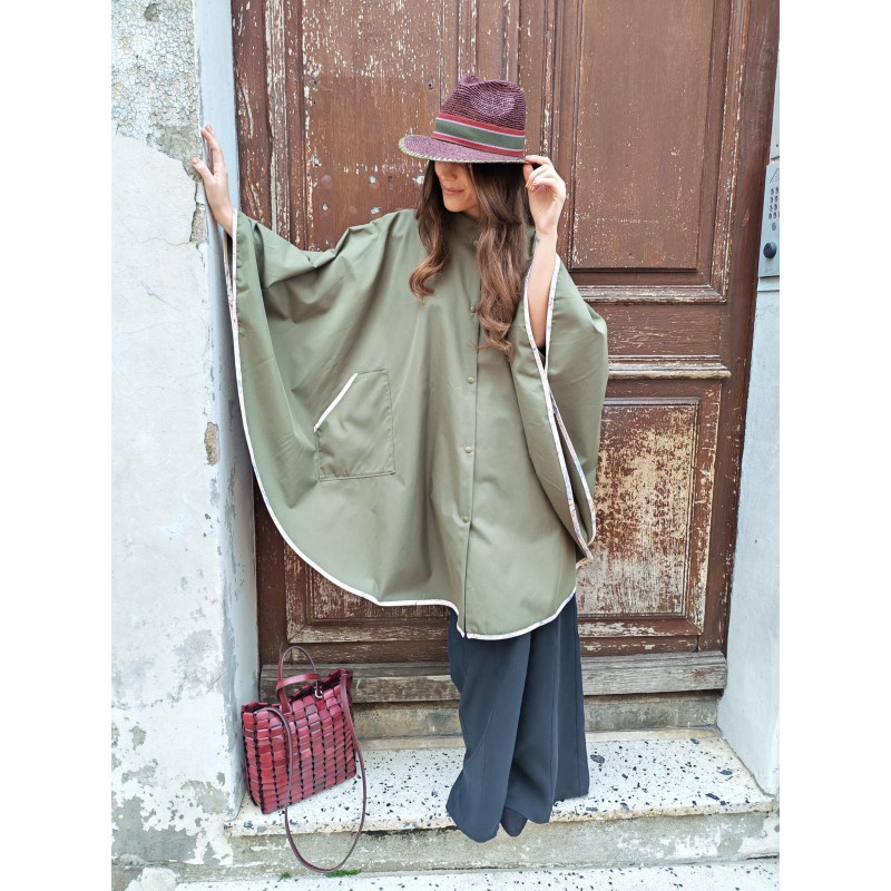 forte_forte Cape en Twill imperméable