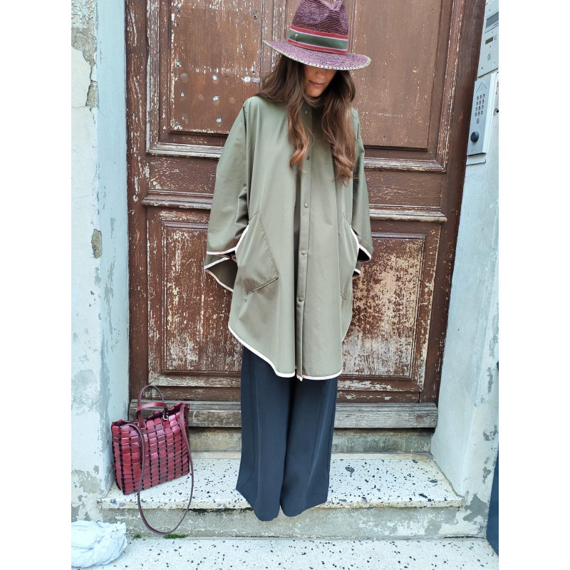 forte_forte Cape en Twill imperméable