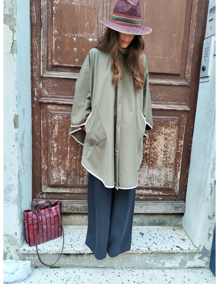 forte_forte Cape en Twill imperméable