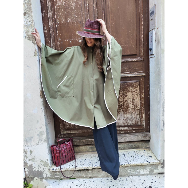 forte_forte Cape en Twill imperméable