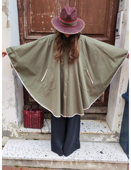 forte_forte Cape en Twill imperméable