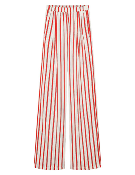 forte_forte Pantalon droit rayé