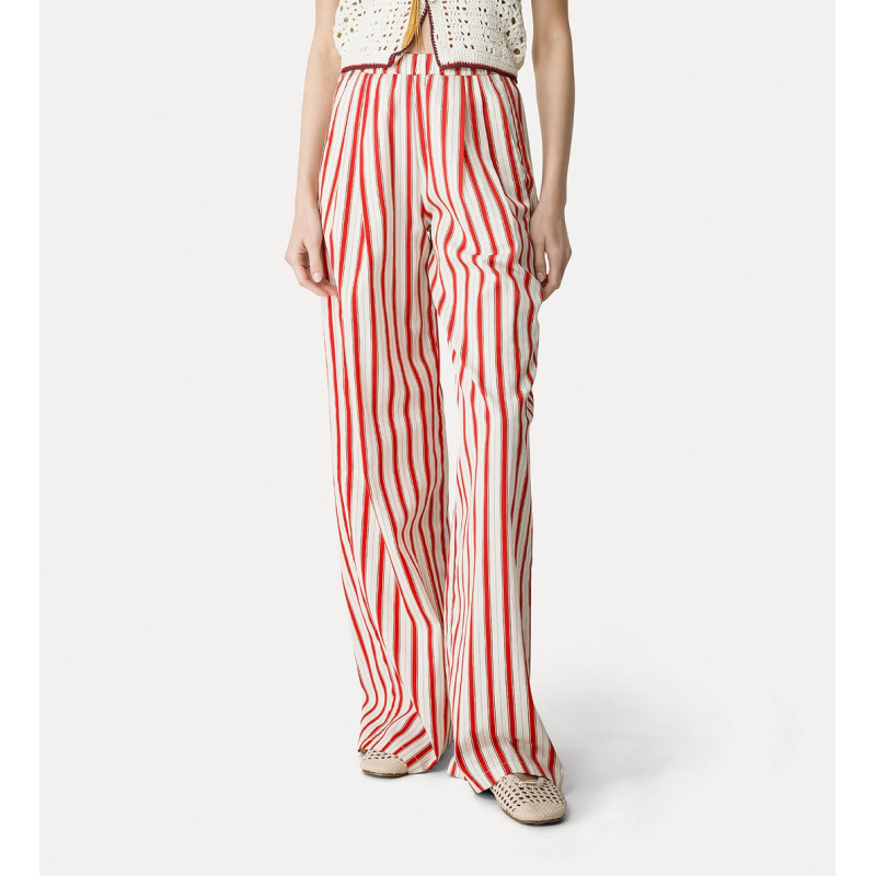 forte_forte Pantalon droit rayé