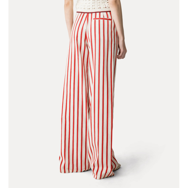 forte_forte Pantalon droit rayé