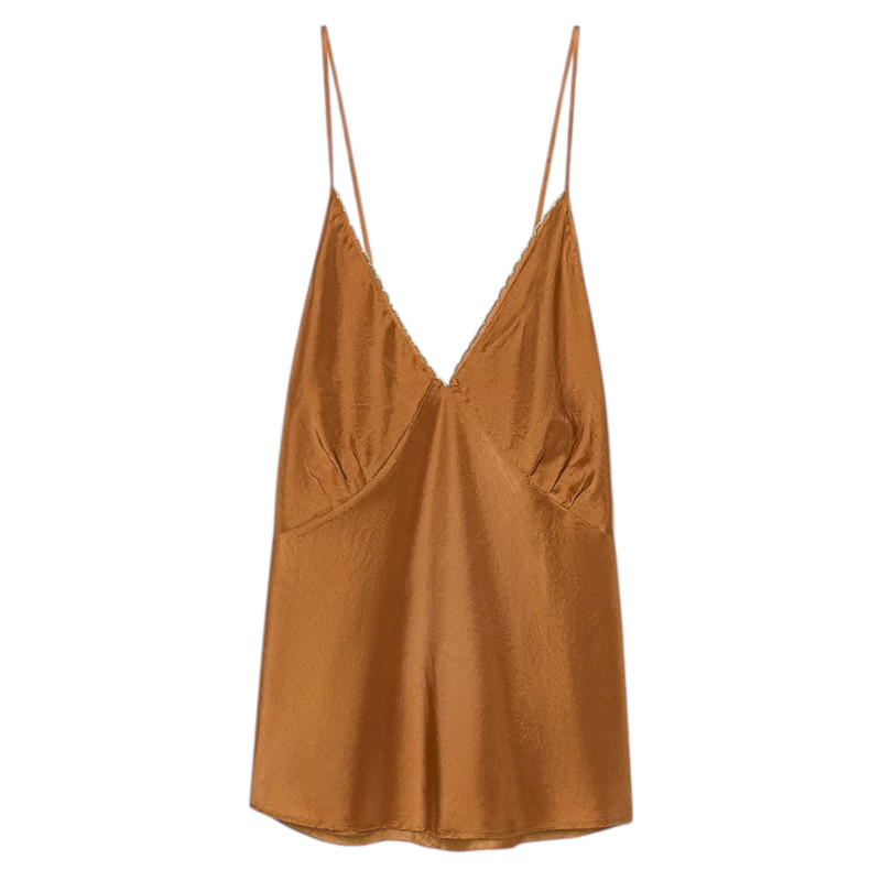 forte_forte Top en soie habotai avec broderie