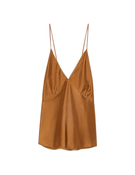 forte_forte Top en soie habotai avec broderie