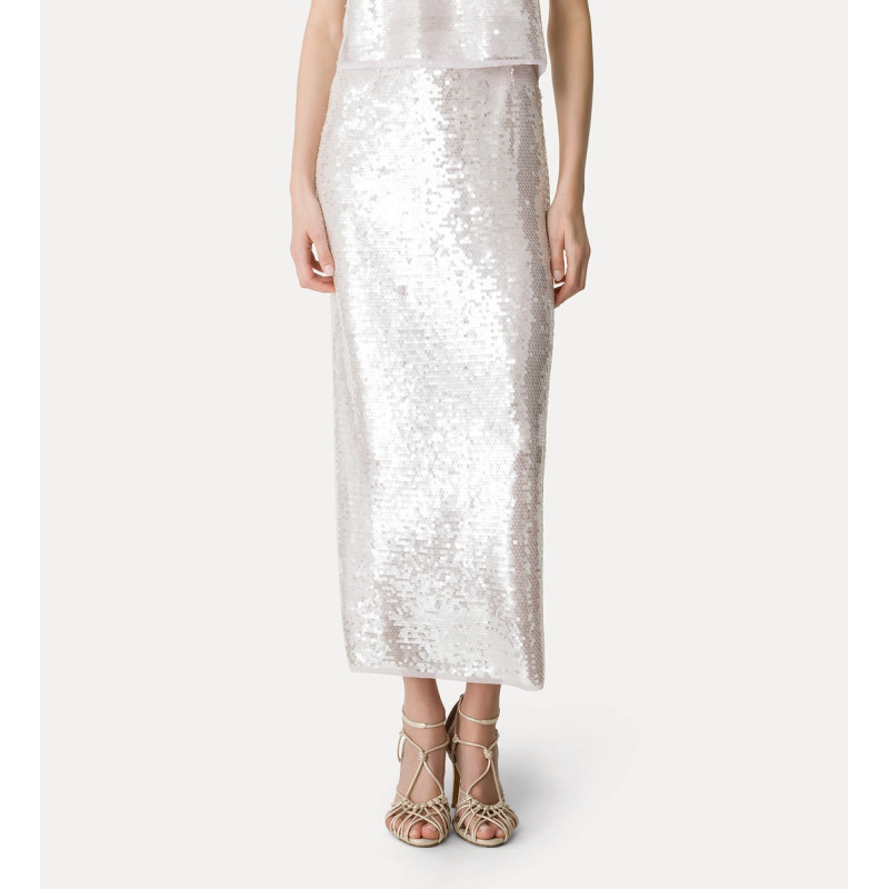 forte_forte Robe Jupe crayon "liquid sequins"