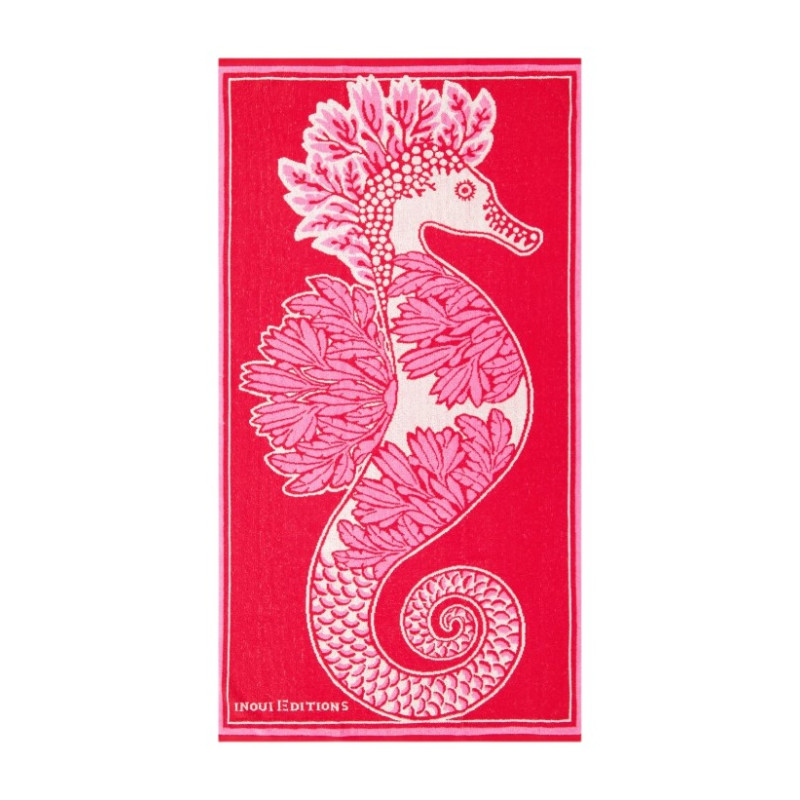 INOUÏ EDITIONS Serviette de Plage IDRISS Rouge