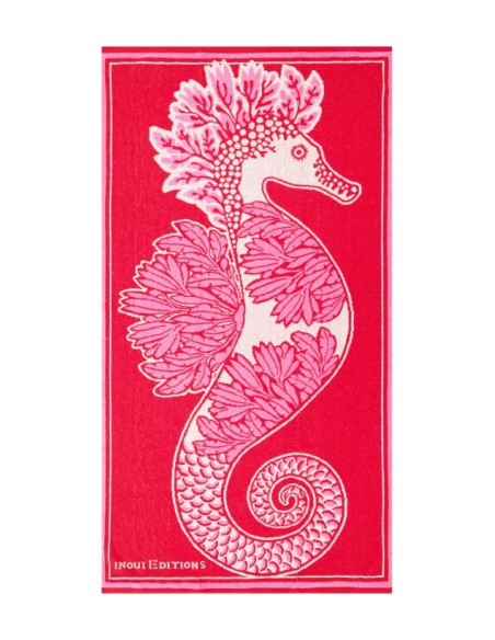 INOUÏ EDITIONS Serviette de Plage IDRISS Rouge