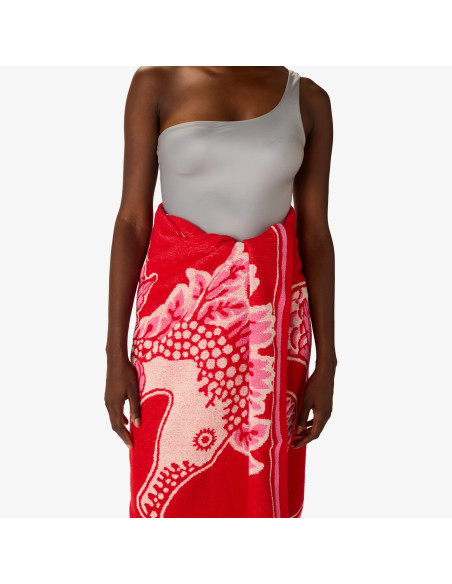 INOUÏ EDITIONS Serviette de Plage IDRISS Rouge