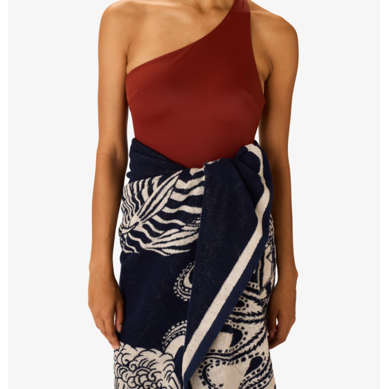 INOUÏ EDITIONS Serviette de Plage POSEIDON Navy