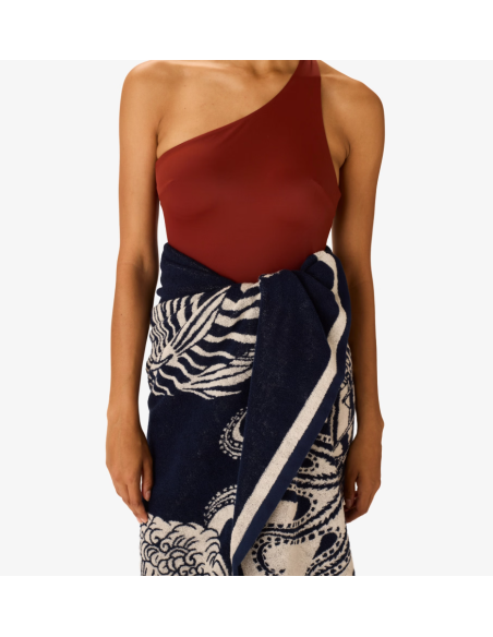 INOUÏ EDITIONS Serviette de Plage POSEIDON Navy