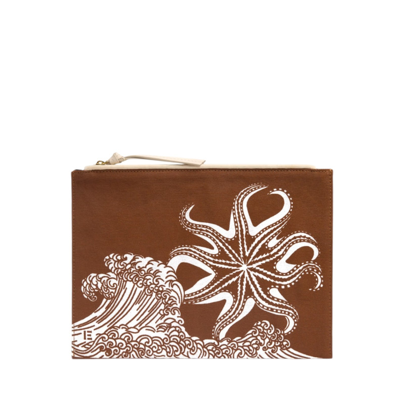 INOUÏ EDITIONS Pochette POSEIDON Marron