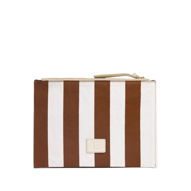 INOUÏ EDITIONS Pochette POSEIDON Marron