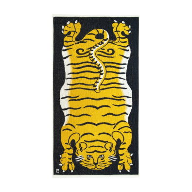 INOUÏ EDITIONS Serviette de Plage ROCKY Noir