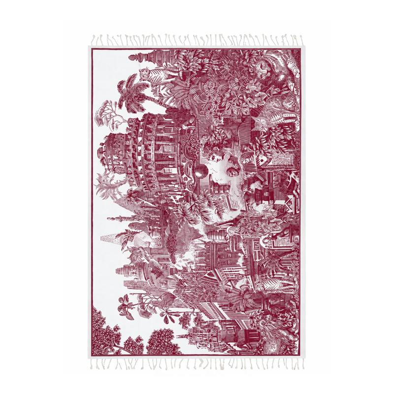 INOUÏ EDITIONS Fouta PIRANESI Rouge