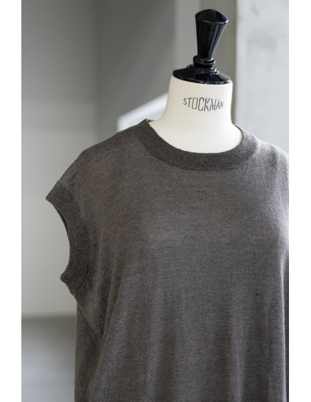 CT PLAGE Robe en Lin Marron