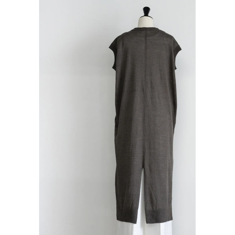 CT PLAGE Robe en Lin Marron