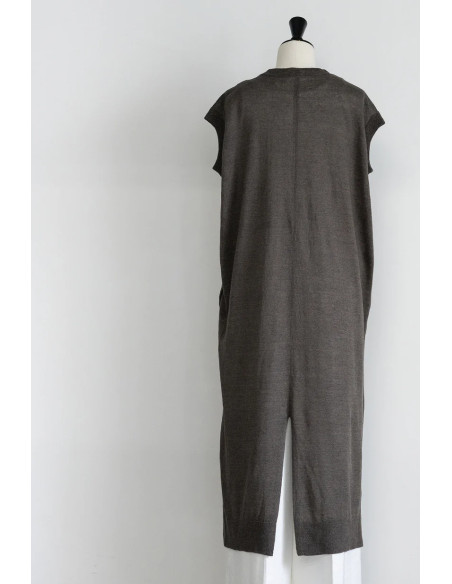 CT PLAGE Robe en Lin Marron