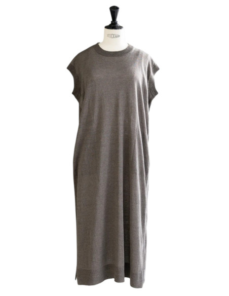 CT PLAGE Robe en Lin Marron