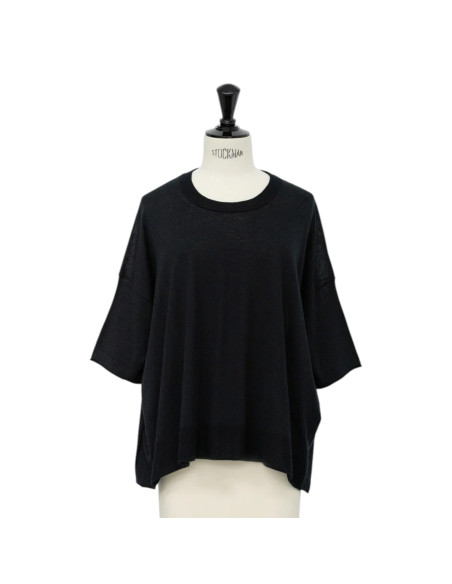 CT PLAGE T-Shirt en Coton et Soie