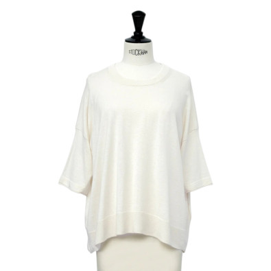 CT PLAGE T-Shirt en Coton et Soie