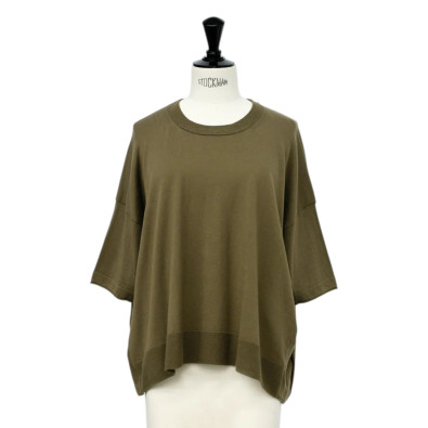 CT PLAGE T-Shirt en Coton et Soie