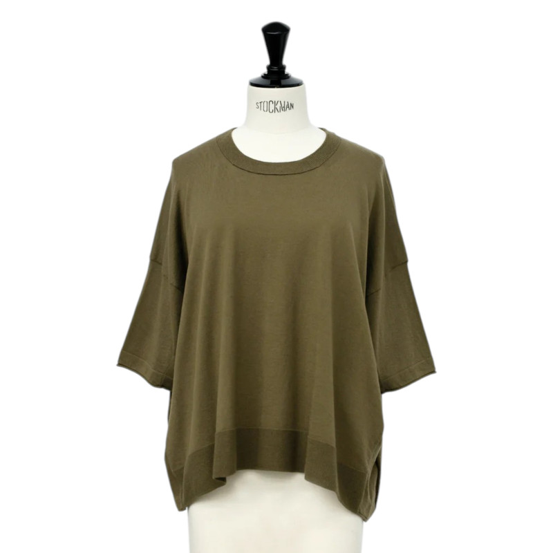 CT PLAGE T-Shirt en Coton et Soie