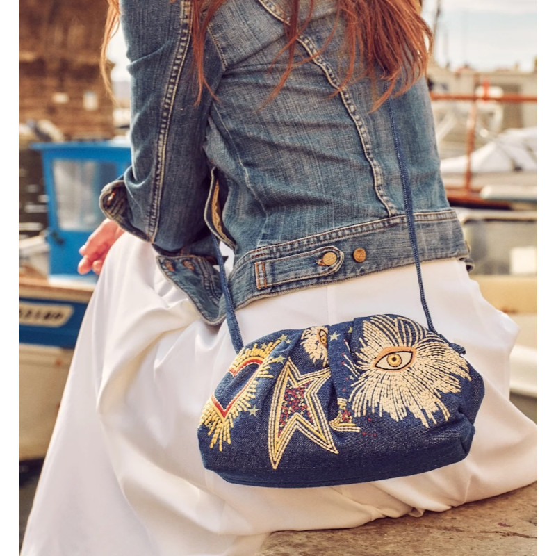 SISTA PARIS Sac BABY UNIQ Cosmic denim
