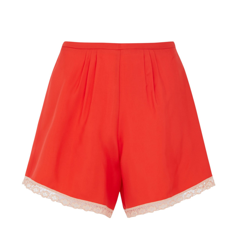 forte_forte Short en viscose et dentelle