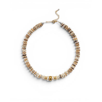 SIGAL collier TWIST RONDELLE camel