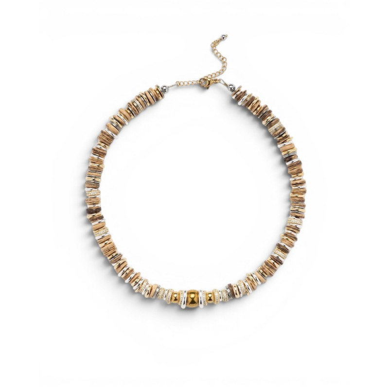 SIGAL collier TWIST RONDELLE camel