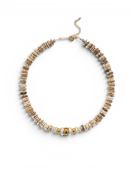 SIGAL collier TWIST RONDELLE camel