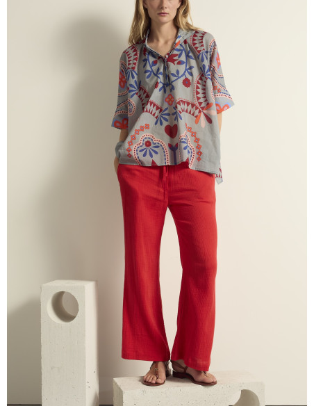 MARE DI LATTE Blouse HERACLES Blossom Mineral Blue