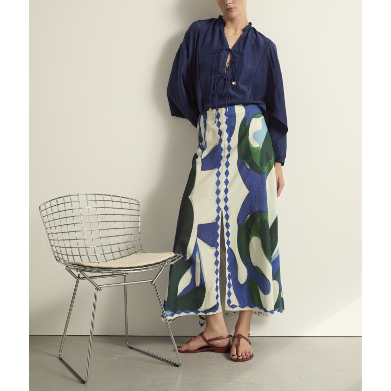 MARE DI LATTE Jupe PAO Cactus Lapis Blue