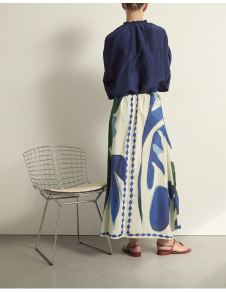 MARE DI LATTE Jupe PAO Cactus Lapis Blue