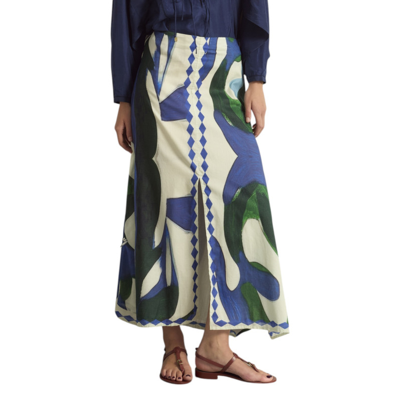 MARE DI LATTE Jupe PAO Cactus Lapis Blue